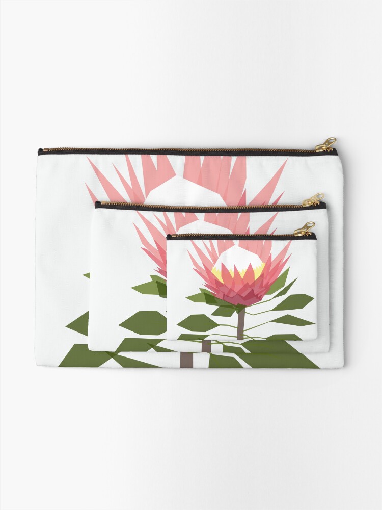 Alternate view of King Protea Zipper Pouch