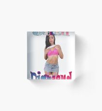 pink bra Acrylic Block