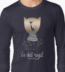 Le Chat Royal - Inktober 2017 Collection Black Gold Long Sleeve T-Shirt