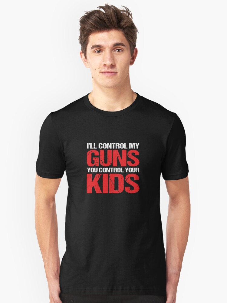 FUNNY GUN T Shirt 2nd amendment If guns Kill People Firearms Humour GRAPHIC TOP