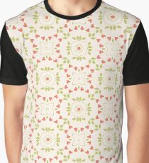 abstract art floral flowers seamless colorful repeat pattern Graphic T-Shirt