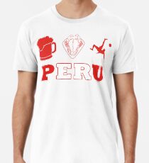Ceviche Beer Soccer Peruanischer Stolz Premium T-Shirt
