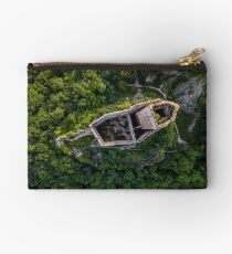 Old medieval fortress Ortenbourg aerial view from drone Studio Pouch