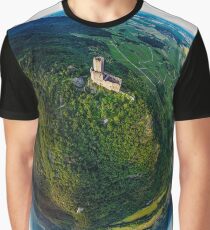 Little planet view of castle Ortenbourg in Alsace, France. Graphic T-Shirt