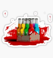 Zombie 8-Pack Bloodied Sticker
