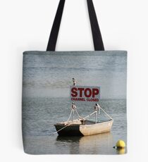 River sign, Tote Bag