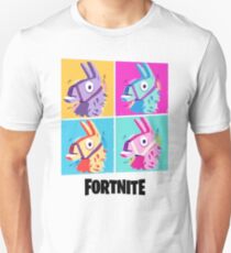 Fortnite Battle Royale Four Llamas Pop Art Shirt Unisex T-Shirt