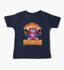 Fortnite Battle Royale Brite Gunner Pink Bear T-shirt Baby Tee