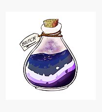 Butch Lesbian bottle Photographic Print