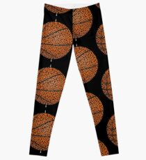 Basketball Shaped Maze & Labyrinth Leggings