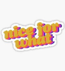 Nice for What Retro Sticker