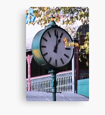Clock in Healesville - Country Victoria Canvas Print