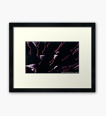 #551 Galactic Flamingos Framed Print