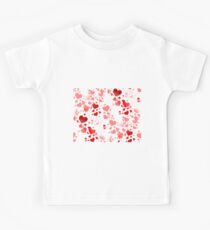Hearts - red Kids Tee