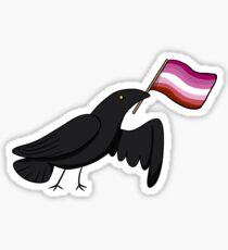Pride Corvids - Lesbian Sticker
