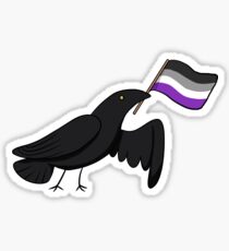 Pride Corvids - Ace Sticker