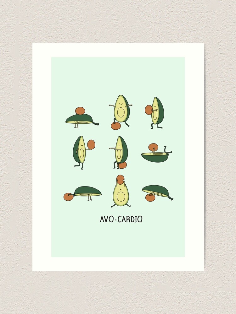 Alternate view of Avo-cardio Art Print