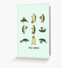 Avo-cardio Greeting Card