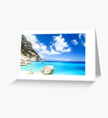 The beautiful Cala Goloritzè in Sardinia Greeting Card