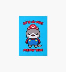 Cat Cute Funny Kawaii Mario Parody Art Board