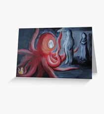 Look what the cat dragged in Greeting Card