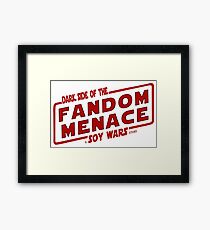 Fandom Menace a SOY Wars Story 2 Framed Print