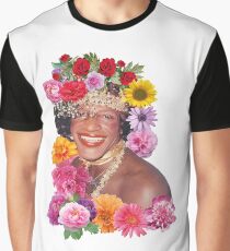 Blumenreich Marsha P. Johnson Grafik T-Shirt