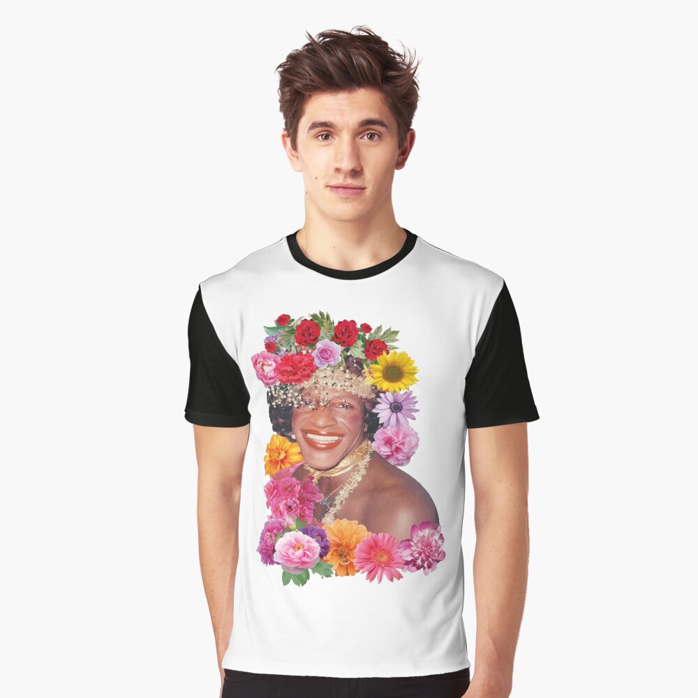 Flowerful Marsha P. Johnson Graphic T-Shirt