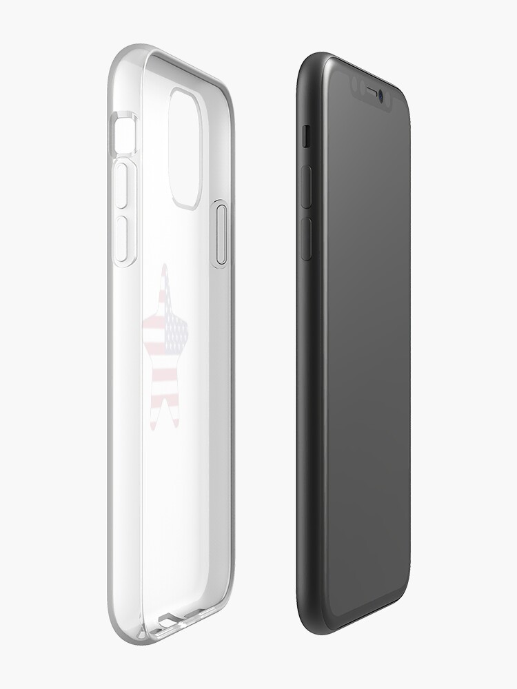 Vista alternativa de Funda y vinilo para iPhone American Flag Starfish Happy 4th of July
