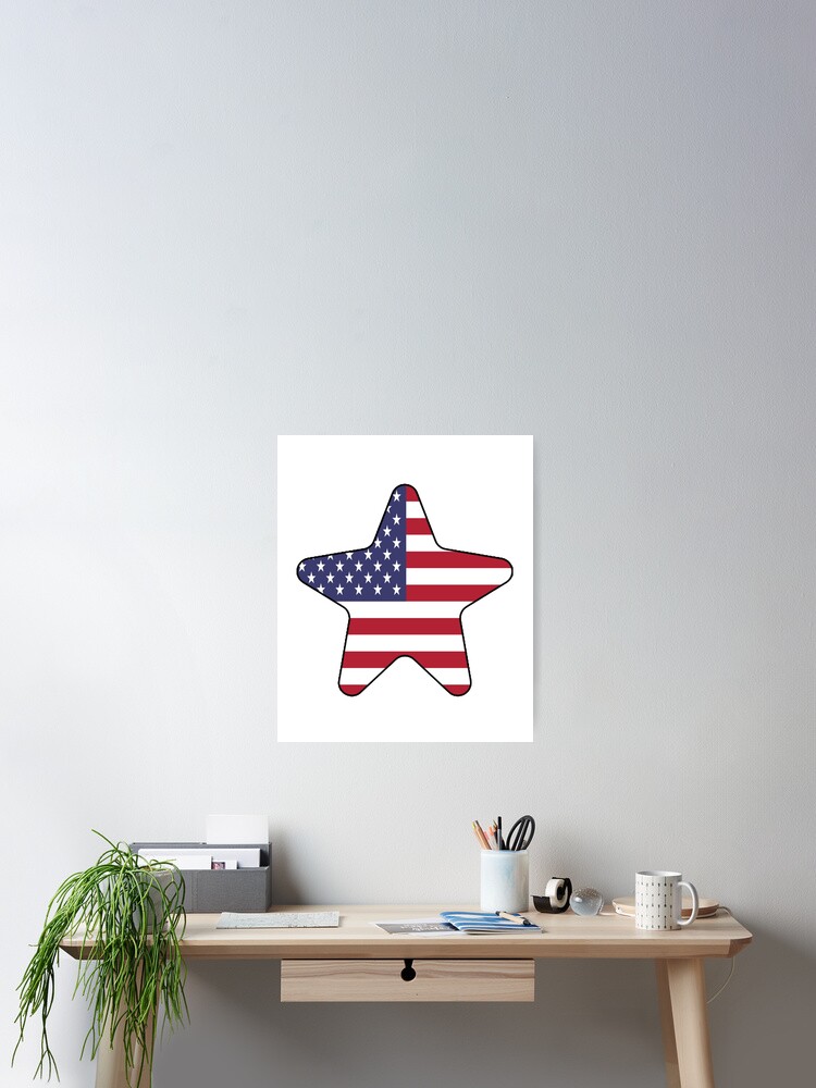 Vista alternativa de Póster American Flag Starfish Happy 4th of July