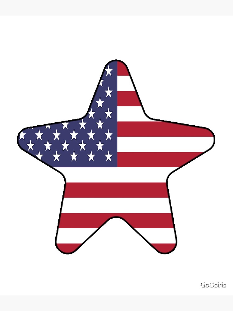 American Flag Starfish Happy 4th of July de GoOsiris