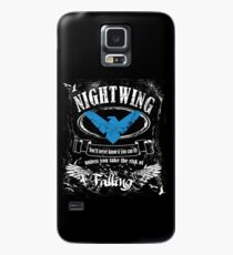 Nightwing - Etikett Whisky-Stil Hülle & Klebefolie für Samsung Galaxy