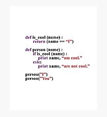 Coding person Photographic Print