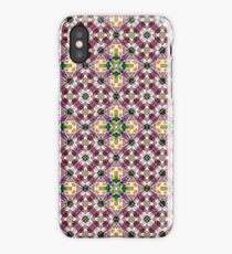 Abstract Geometry - Dark Magenta Diamond iPhone Case