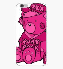 Punk Rock Teddy Bear - Pink - Max the Teddybär Coque et skin iPhone