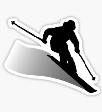 Skier Sticker