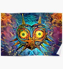 Póster Máscara de Majora de colores