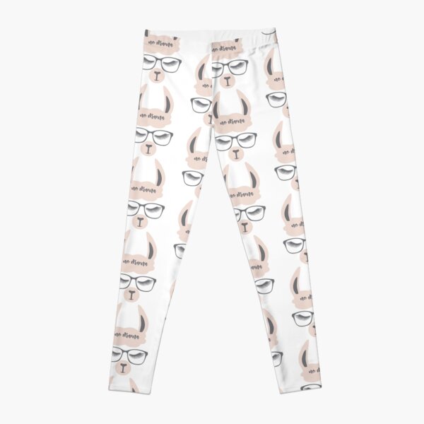 Hipster NO Drama Llama Leggings