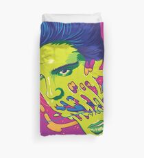 Happily melting Elvis Duvet Cover