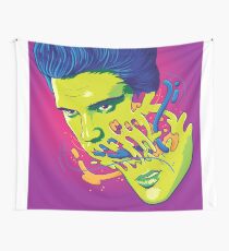 Happily melting Elvis Wall Tapestry