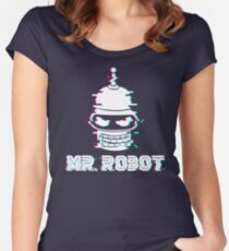 MR ROBOT Women's Fitted Scoop T-Shirt