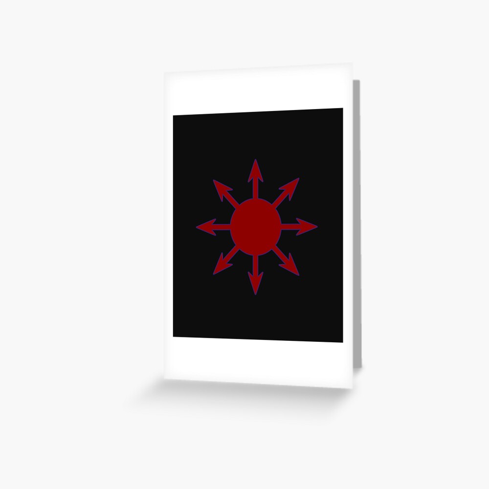"chaos magic chaos star chaosphere occult symbol" greeting