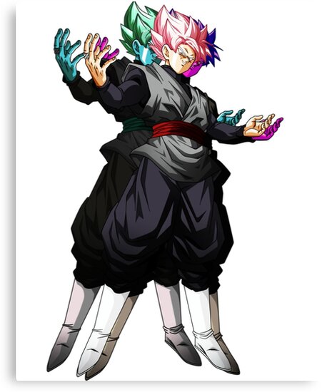 Goku Black Cloned Canvas Print By Martinez711 Redbubble