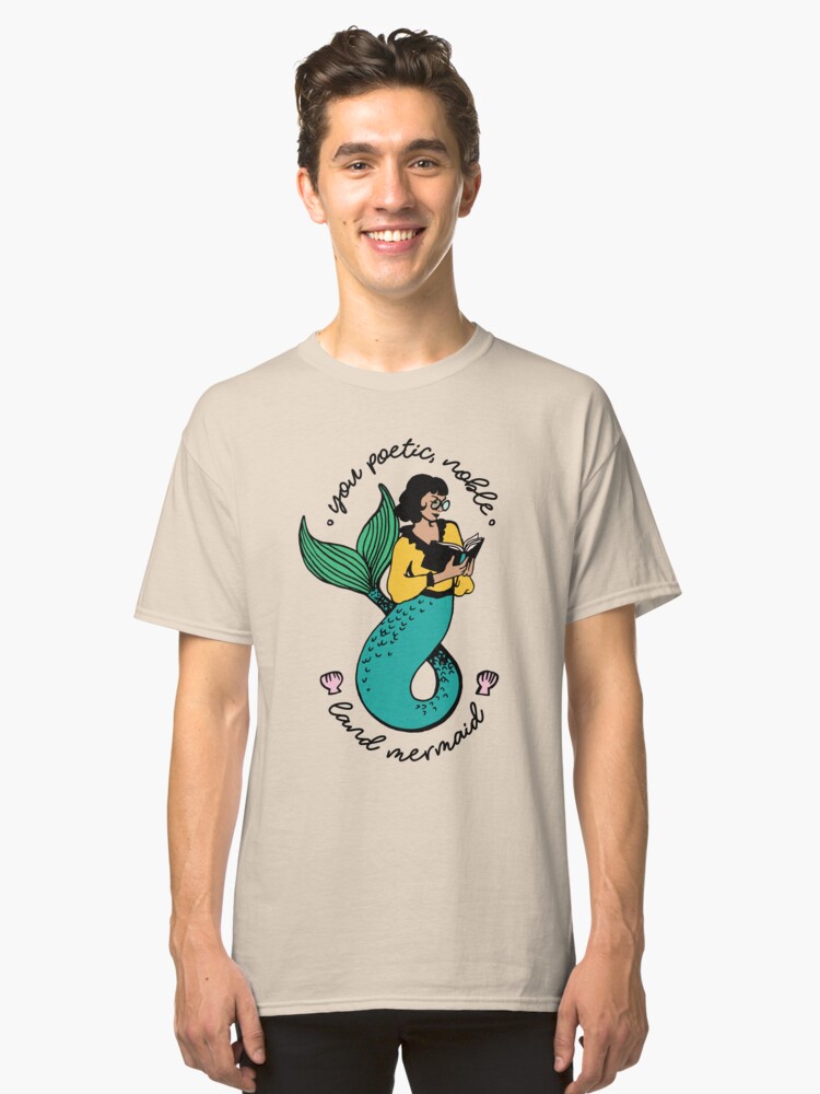 Alternate view of Oh Ann, you poetic, noble land mermaid Classic T-Shirt