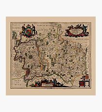 Map Of Middlesex 1646 Photographic Print