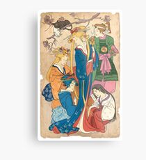 Sailor Moon Ukiyo E Metal Print