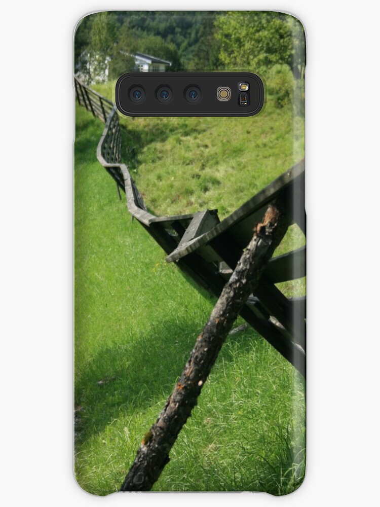 Beautiful Horse and Fence with Oak Tree Sunrise Silhouette Samsung S10 Case