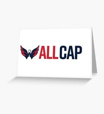 Washington Capitals All Caps Greeting Card