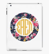 Sigma Alpha Epsilon Pi Floral Monogram iPad Case/Skin
