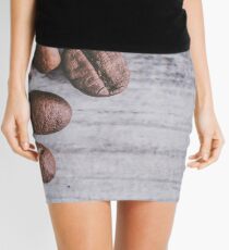 Coffee beans on Wood Table Mini Skirt